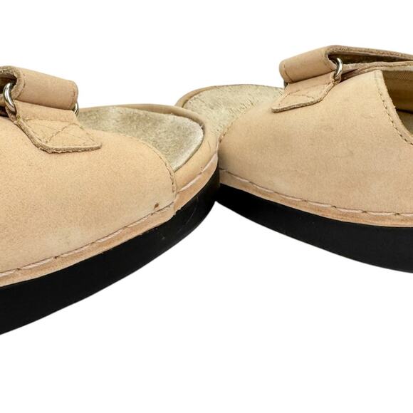 Propet Tan Suede Leather Padded Orthotic Sandals Sz 8 Wide Arch Support Comfort - Picture 16 of 16